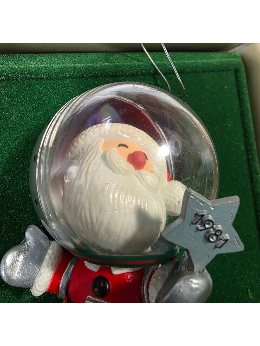 1981 Hallmark Keepsake Astronaut Santa Christmas Ornament w/ Box Vintage